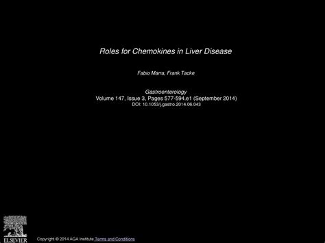 Roles For Chemokines In Liver Disease Ppt Download