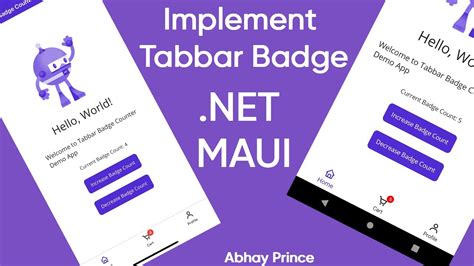 How To Implement Tabbar Badge Using Net MAUI Add Dynamic Tabbar