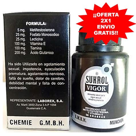 Oferta Con Env O Gratis Sukrol Vigor Potenciador Masculino