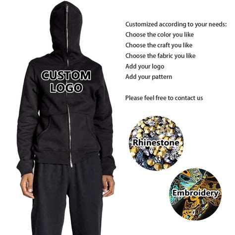 Custom Wholesale Oem Odm Design Full Zip Up Hoodie Blank High Quality