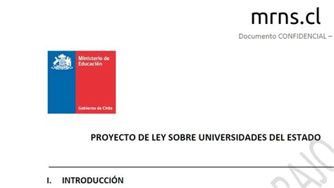 Mrns Proyecto De Ley De Universidades Del Estado Edición 2017