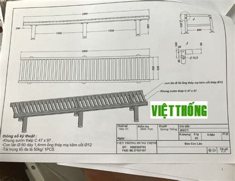 Gia Công Thiết Kế Băng Tải Con Lăn ở đâu Chất Lượng Tốt Nhất