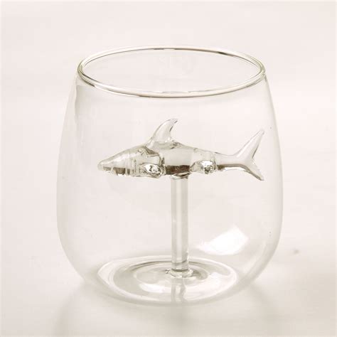 Evomosa 10oz Wine Glasses Red Wine Glasses Whiskey Glasses With Shark ...