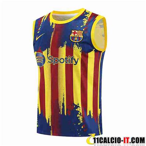 Crea Canotta Allenamento Fc Barcellona Giallo Rosso Blu