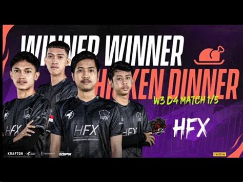 Hfx Esport Chiken Diner Di Sanhok Match Day Week Pmpl Indonesia