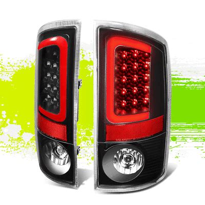 Red D Led Drl C Bar Tail Light Lamps For Ram