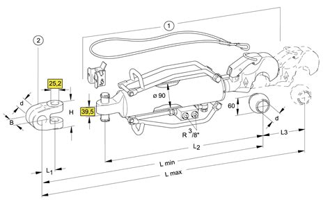 Walterscheid GmbH Walterscheid Hydraulischer Oberlenker Satz HOLHS C