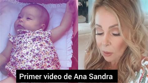 Ana Obregón graba el primer video de su nieta Ana Sandra hija de Aless