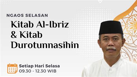 Live Delay Ngaos Selasan Watucongol Kajian Kitab Al Ibriz Kitab