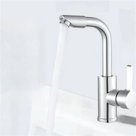 Copper Wash Basin Faucet For Bathroom Cold Hot Water Dual Control