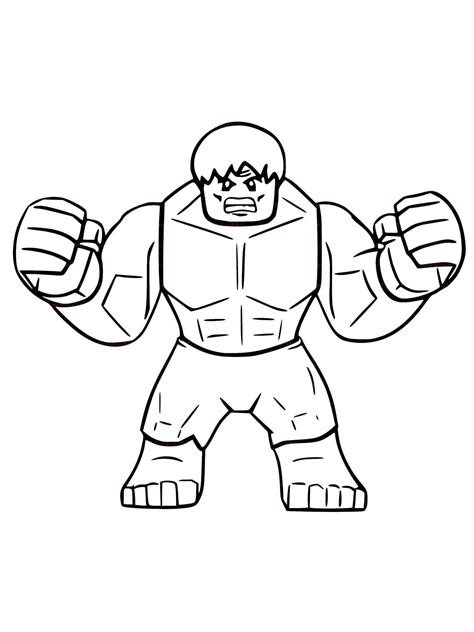 Lego Hulk Coloring Pages