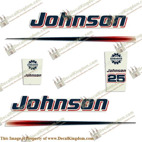 Johnson 25hp Decals