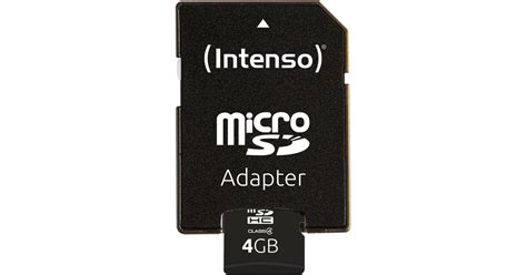 Intenso MicroSDHC 4 GB Speicherkarte Class 4