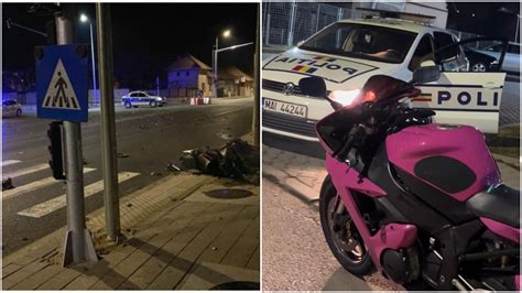 Motociclist de 22 ani implicat într un accident Tânărul fusese oprit