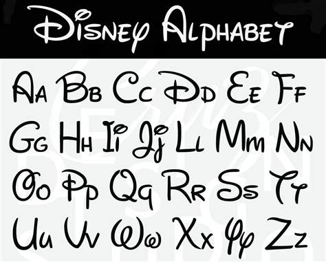 10 Best Alphabet Disney Font Printables Artofit