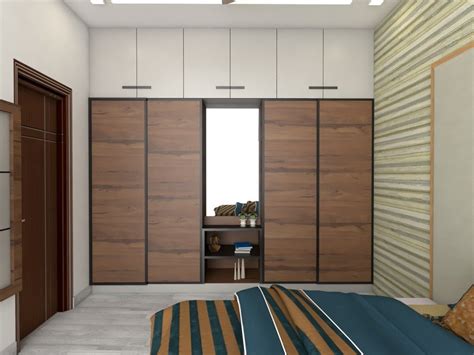 4 Brown Wooden Bedroom Wardrobe With Locker At Rs 1200 Sq Ft In