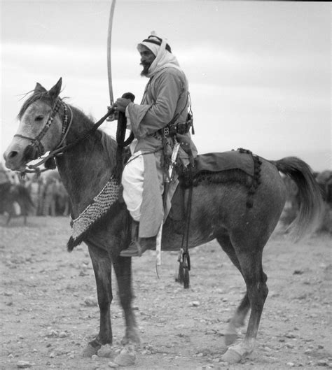 Bedouin Life In Trans Jordan Sheik Abu Meddin Known As An Intrepid