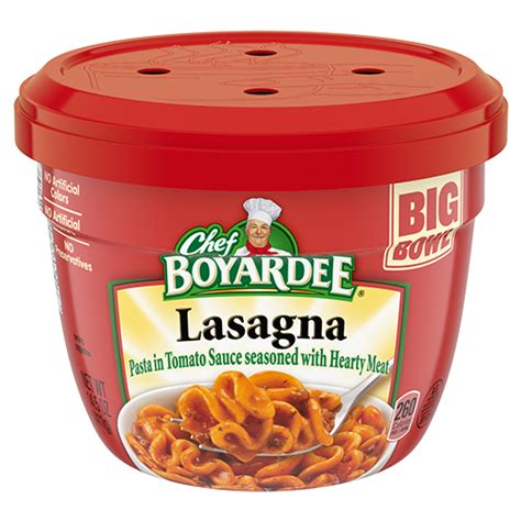 Big Bowl Lasagna Pasta with Meat Sauce | Chef Boyardee