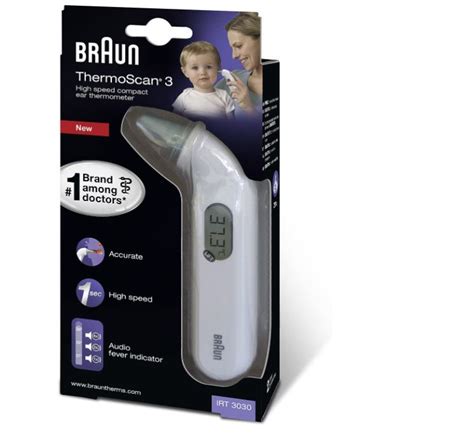 Braun Thermoscan® 3 Irt3030 Infrared Ear Thermometer Home Healthcare