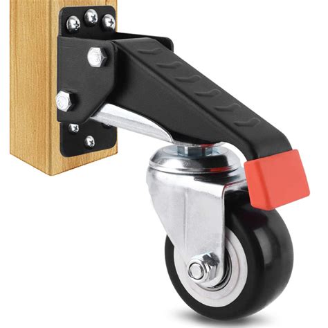 Heavy Duty Lbs Workbench Casters Kit Retractable Caster Wheels For