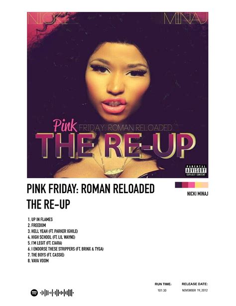 Nicki Minaj Pink Friday Roman Reloaded The Re Up