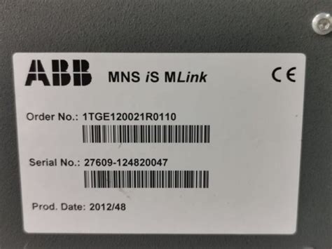 ABB 1TGE120021R0110 MNS IS MLink COMMUNICATION GATEWAY In Ajman United