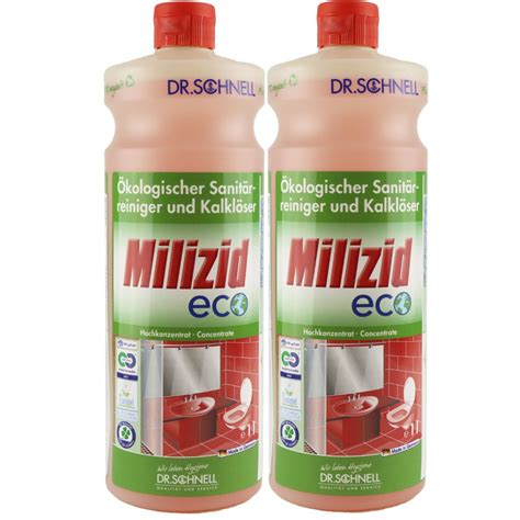 Dr Schnell Milizid Eco X Liter Sanit Rreiniger Kalkl Ser Bei Riemax