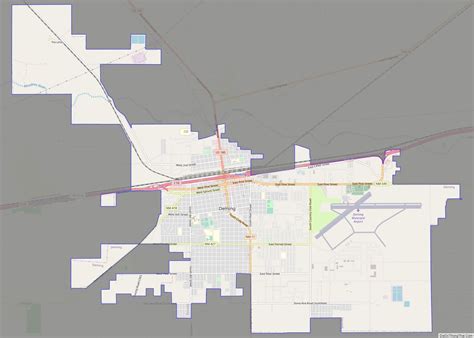 Map of Deming city, New Mexico - Thong Thai Real