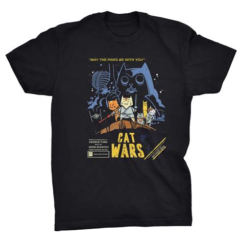 Star Cat Wars Funny Space Geek T Shirt Viper Clothing