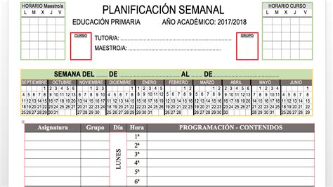 Planificador Semanal Editable Para Programar Y Organizarte Incluye