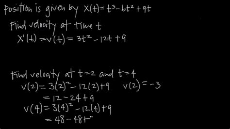 All About A PARTICLE S POSITION Function KristaKingMath YouTube