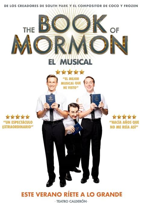 The Book Of Mormon El Musical Teatro Calder N Teatro Madrid