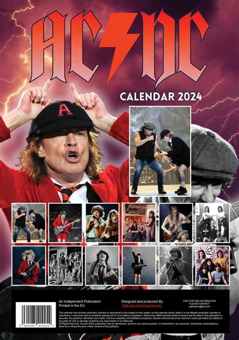 Ac Dc Calendar Mitzi Sherline