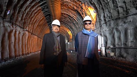 Shri Nitin Gadkari Inspects Z Morh Tunnel With Lieutenant Governor Of