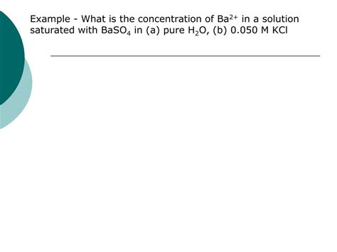 Ppt Solubility Equilibria Sec 6 4 Powerpoint Presentation Free Download Id3312404