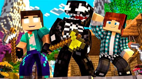 Encontro Epico Authenticgames Rezendeevil E Venomextreme Minecraft