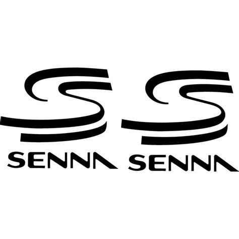 2x Senna Logo Sticker Decal Decal Stickers DecalsHouse