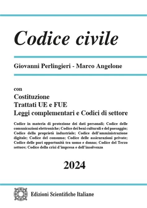 Perlingieri Codice Civile 2024 Libreria Giuridica Online