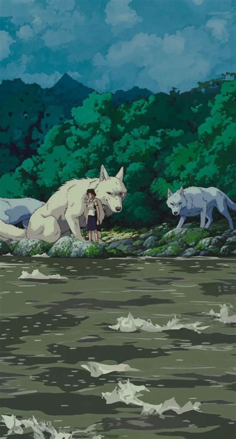 Princess Mononoke Wallpaper Wolves Studio Ghibli Art Studio Ghibli