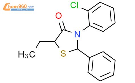 63444 90 6 4 THIAZOLIDINONE 3 2 CHLOROPHENYL 5 ETHYL 2 PHENYL CAS号