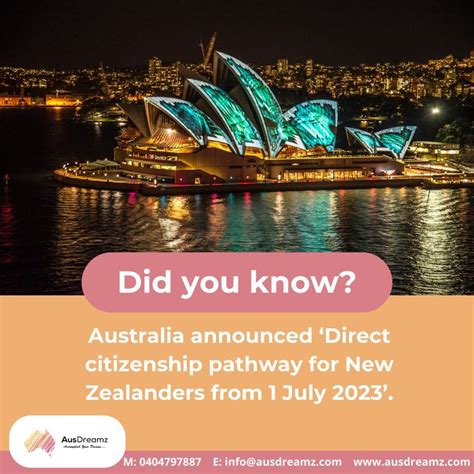 Starting From 1 July 2023 New Zealanders Living In Australia For Four