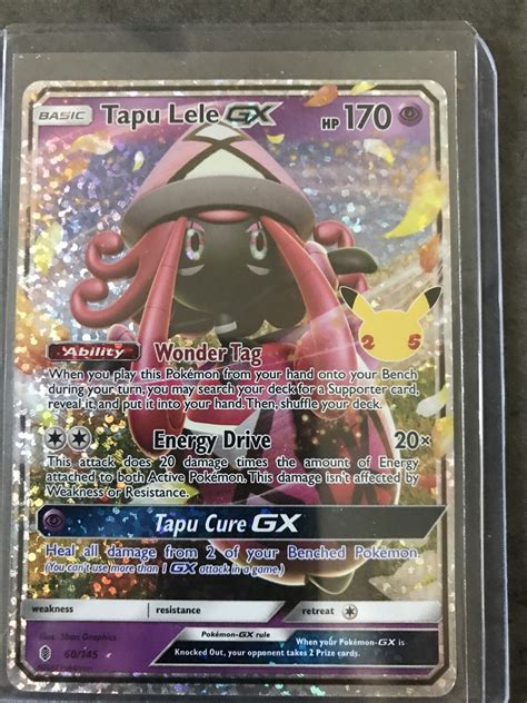 Tapu Lele Gx 60 145 Ultra Rare 25th Anniversary Pokemon Celebrations Ebay