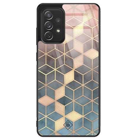 Samsung Galaxy A Glazen Hardcase Cubes Art Casimoda Nl