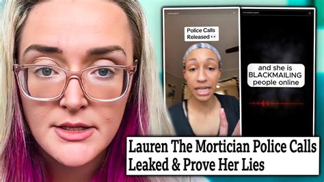 Tiktok Mortician Police Calls Leaked And Prove Her Lies Youtube