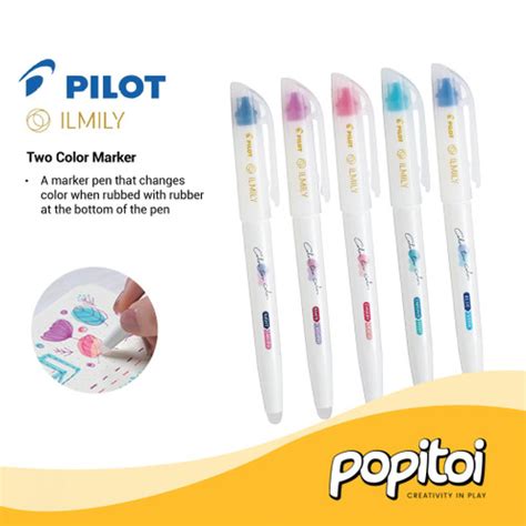 Jual Pilot ILMILY Two Color Changing Marker Erasable Frixion Spidol