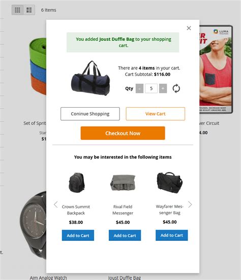 Magento 2 Ajax Add To Shopping Cart Extension Ulmod