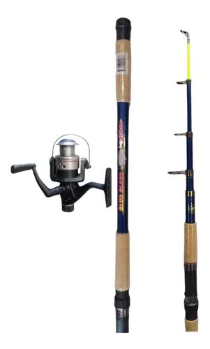 Caña Reel Pesca 3mt Combo C tanza Variada Bentancor Outdoor Meses sin