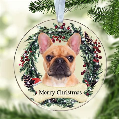 French Bulldog Ornament French Bulldog Christmas Ornament