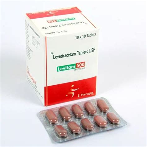 Levitam Levetiracetam 500 Mg Tablets Packaging Type Box Packaging