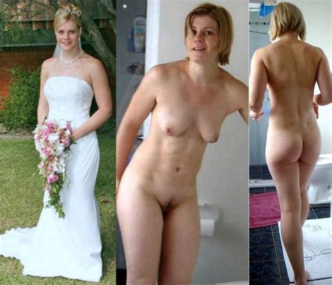 Brides Dressed Then Undressed Nude